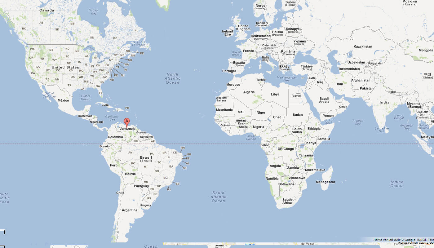 Physical of Map Venezuela
